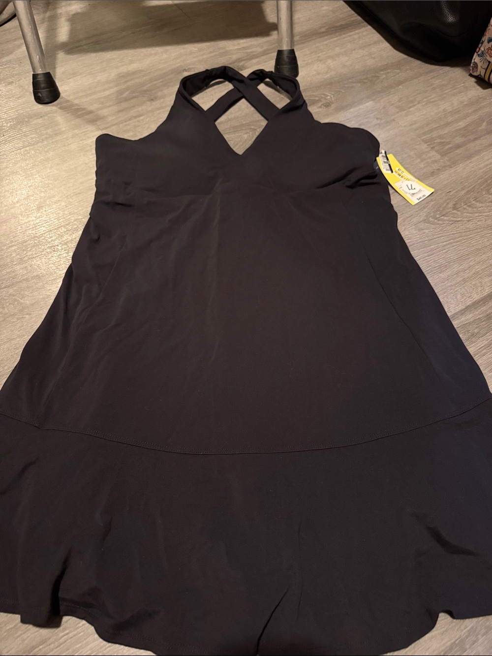 All In Motion - Black Cross-Back Women’s Dress